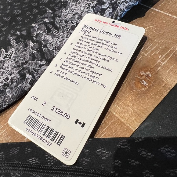🆕 Lululemon Wunder Under Hi-Rise Leggings
Overlace Ice Grey Black - Picture 9 of 9